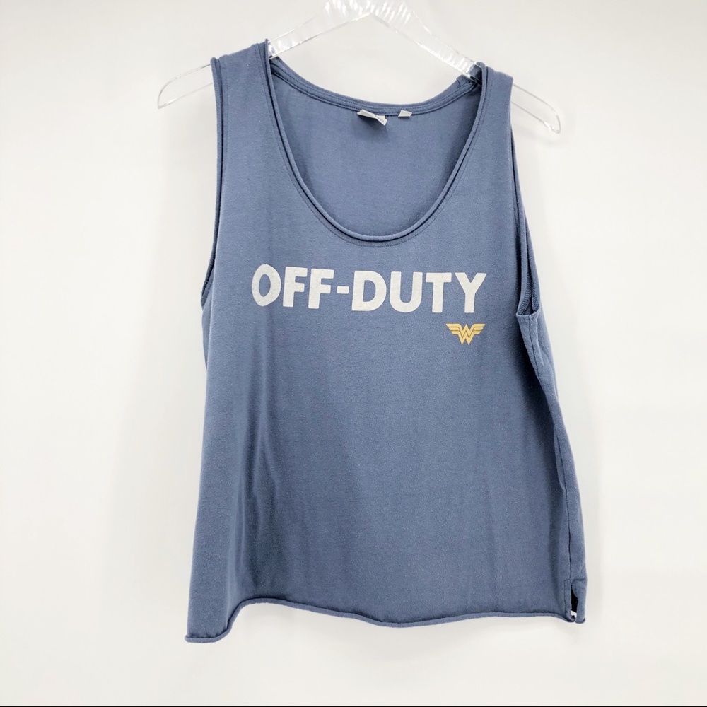 JUNK FOOD off duty Wonder Woman graphic tank